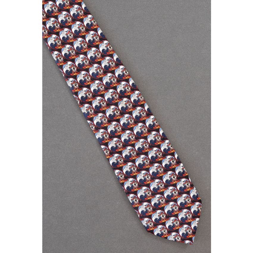 Taz Surfing - Warner Bros. Surfer Cartoon Tie