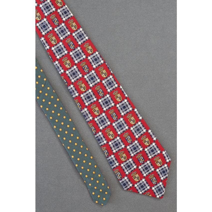 Tommy Hilfiger Crests & Stars - Plaid Silk Necktie