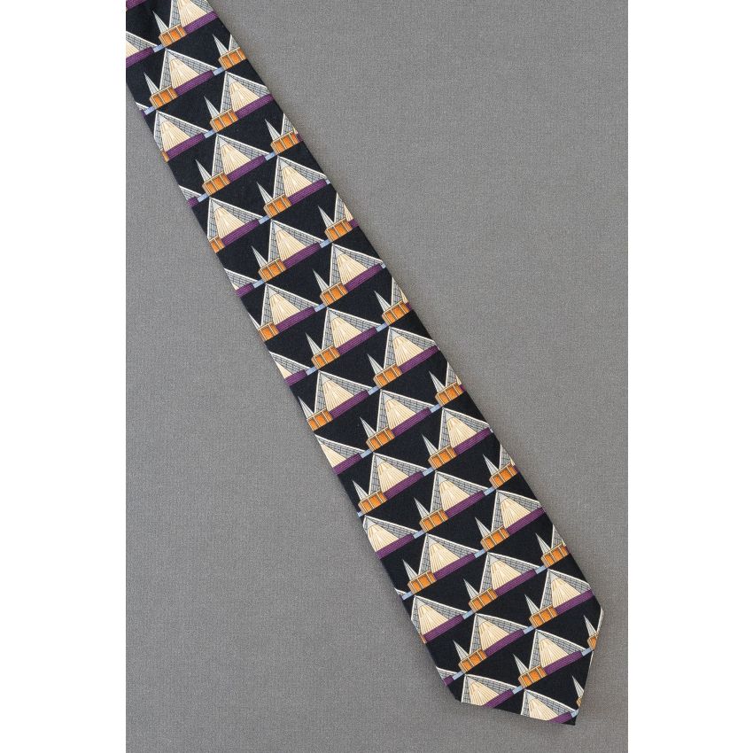Stainless Steel & Glass Roof - Silk UNICEF Necktie