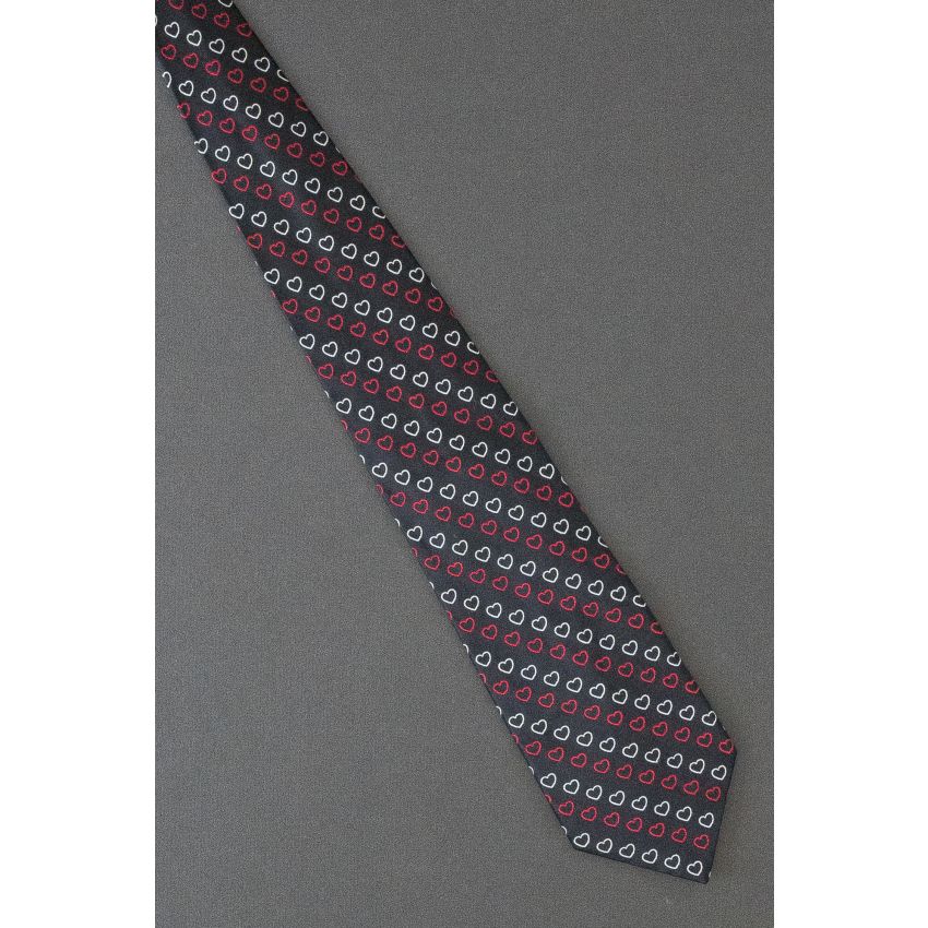 Red & White Hearts - Valentines Day Necktie