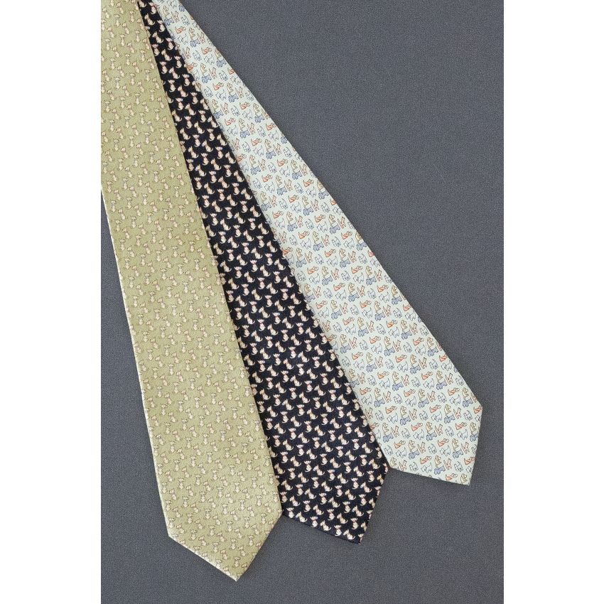3 For $35 - Dogs With Balls & Bones Neckties