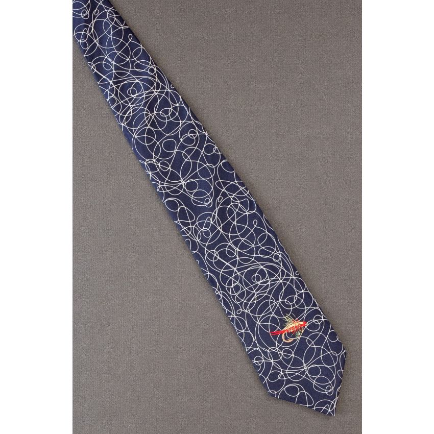 Fishing Lure Line A Jumbled Mess Necktie