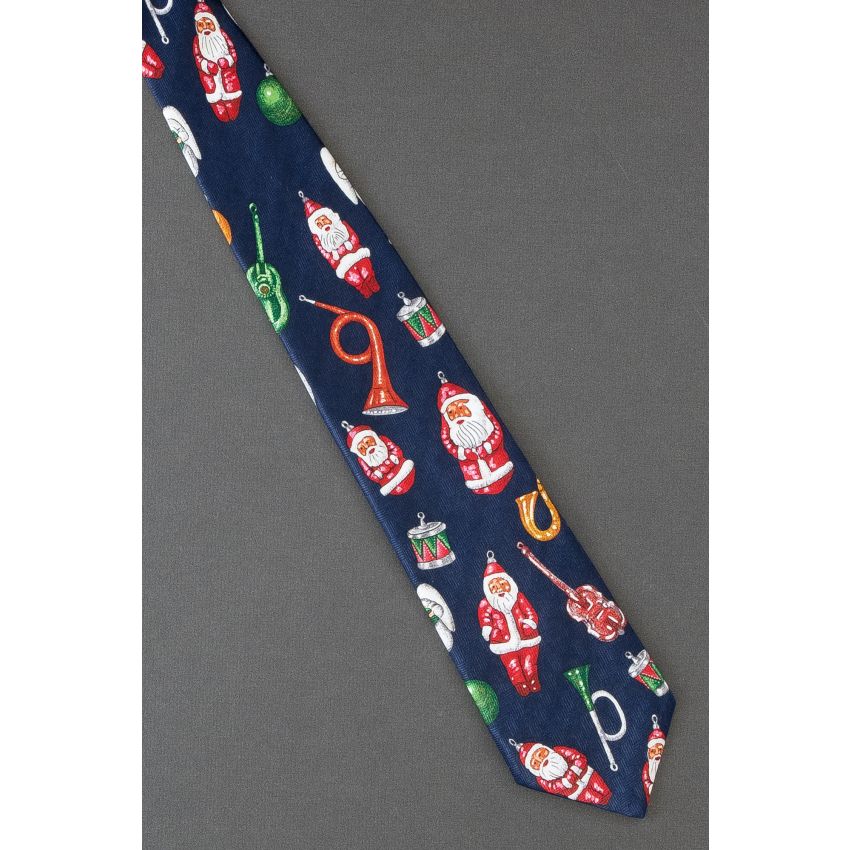 Musical Instruments & Santa Ornaments Necktie