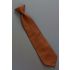 Mens 70s Vintage Solid Brown Clip On Necktie
