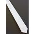 Solid White Mens 1980s Vintage Polyester Tie