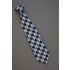 Navy Plaid - 70s Wide Vintage Clip-On Tie