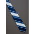 Blue & Off White Stripe - 1970s Vintage Necktie