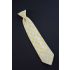 Yellow & White Plaid - 70s Wide Clip On Tie