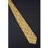 Dragon Repeat Pattern - Yellow Silk Necktie