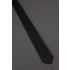 Solid Black With Design - 1980s Vintage Necktie