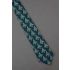 Xmas Tree Repeat - Navy Blue Silk Necktie