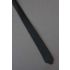 Solid Black Color - 80s Skinny Polyester Tie