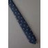 Ships Wheel Repeat - 1980s Skinny Navy Tie