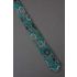 Stylized Flowers - 80s Skinny Green Necktie