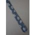 Silver Ovals - 1980s Skinny Gray Necktie