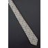 Ivory, Gold & Black Plaid - 80's Skinny Tie