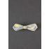 Yellow & Gray Pre-Tied Diamond Point Bow Tie