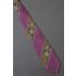 Flowers Amid Stripes - Purple Silk Neck Tie