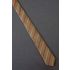 1980's Skinny Silk Beige & Red Striped Necktie