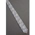 Gray & Silver Design - 1980s Skinny Vintage Tie