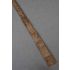 Leather Square End - Boys Skinny Brown Tie