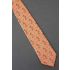 Giraffes with Intertwined Necks - Orange Silk Tie