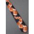 Cascading Footballs - Black Sports Necktie