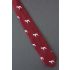 White Dog Allover - Men's Modern Red Tie