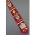 Animals Face Stylized Trees - Red Silk Necktie