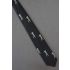 Golfer Takes a Swing - 80's Skinny Black Silk Tie