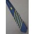 Gold Heraldic Lion & Six Stripes - Navy Silk Tie