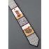 Swan & Flamingo Bird - Black Silk Necktie