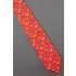 Running Tiger, Tassel & Plant - Red Silk Necktie