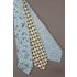 3 For $25 - Medium Blue Silk Floral Themed Ties