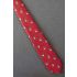 Wreath With White Bow - Red Christmas Necktie