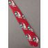 Christmas Color Sailboat Themed Silk Necktie