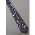 Colorful Golf Tees - Men's Black Golfing Tie
