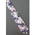 Pink Roses, Yellow & Purple Flowers Necktie