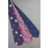 3 For $25 - 1970s Wide Patriotic Flower Neckties