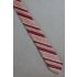 Burgundy Red & Tan Stripe - 80s' Thin Necktie