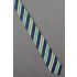 60's Navy, Green, Gold & Gray Skinny Striped Tie
