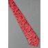 Red Poinsettia Flowers - Black Silk Christmas Tie