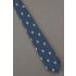 Scottish Flag Allover - Skinny Blue Necktie