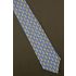 Yellow Lab With Bone & Bowl - Blue Silk Necktie