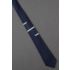 Staggered Stripes - 1950s Narrow Navy Necktie