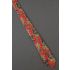 50's Skinny Mad Men - Vibrant Red Paisley Tie