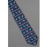 Palm Trees On Island - Navy Blue Silk Necktie