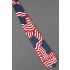 Overlapping American Flags - Patriotic Necktie